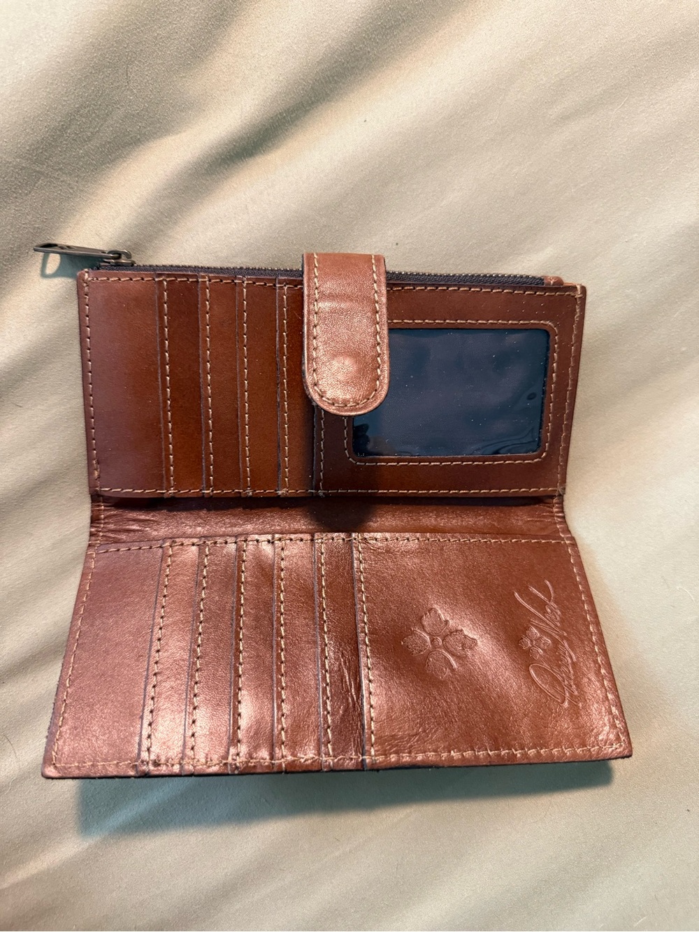 Patricia Nash Nazari Riot Rust Signature Map Wallet - Picture 3 of 3